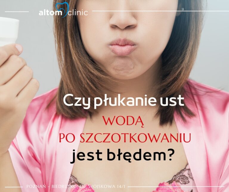 Czy płukanie ust wodą po szczotkowaniu jest błędem