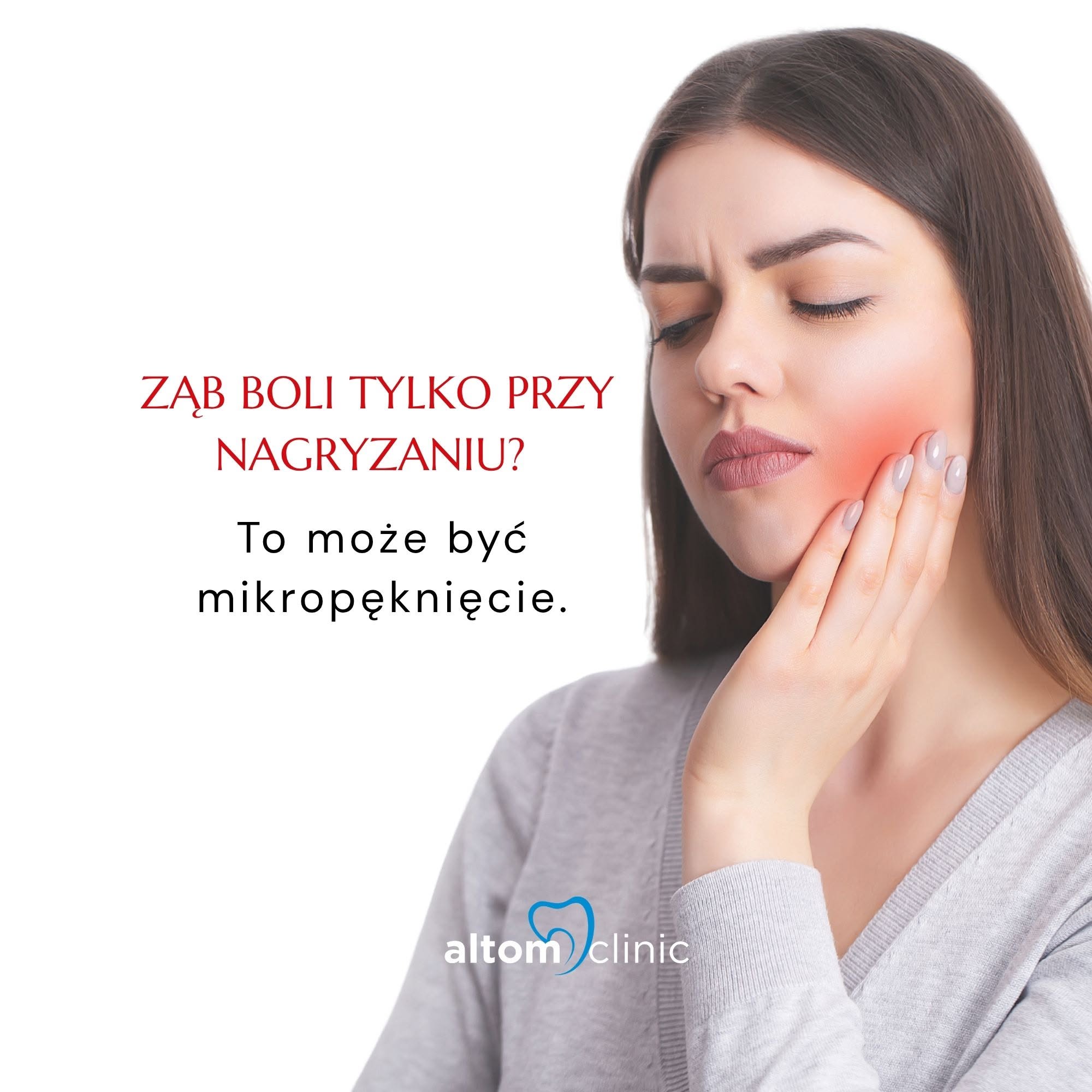Ząb boli tylko przy nagryzaniu